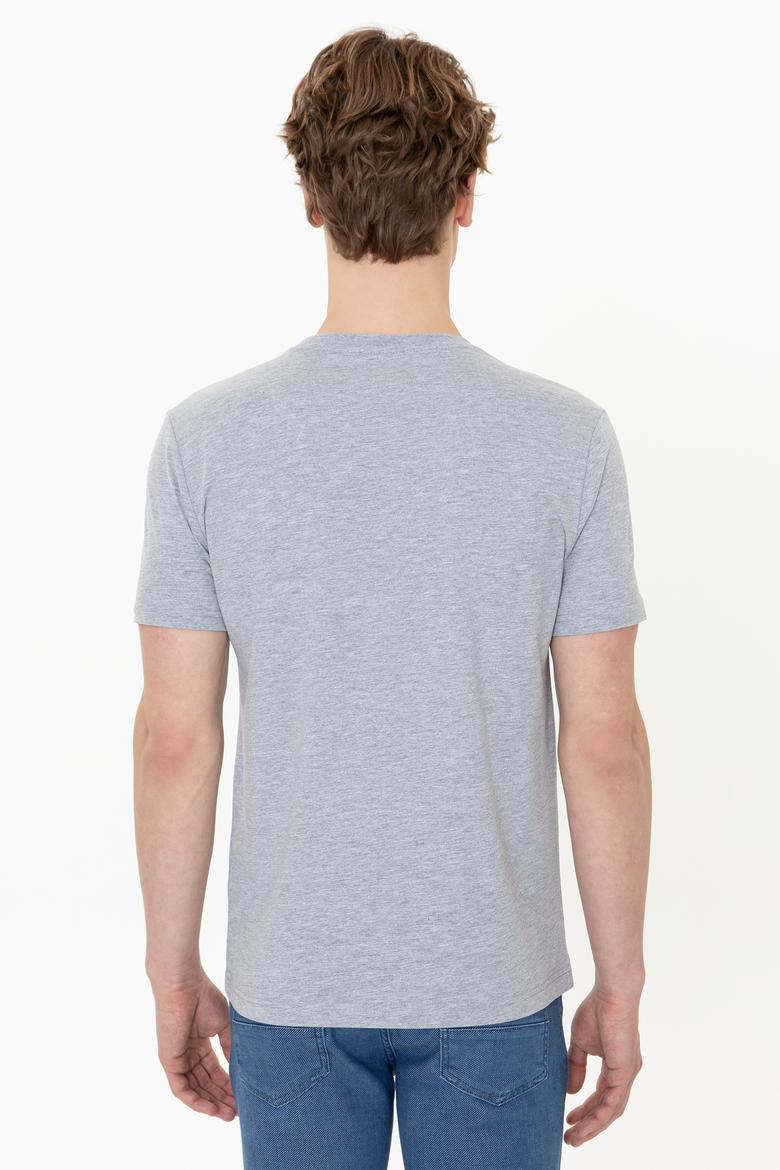 Erkek Gri Melanj Tişört - 50247339037