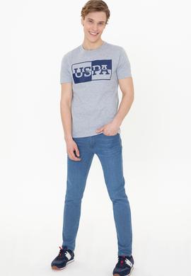 Erkek Gri Melanj Tişört - 50247339037