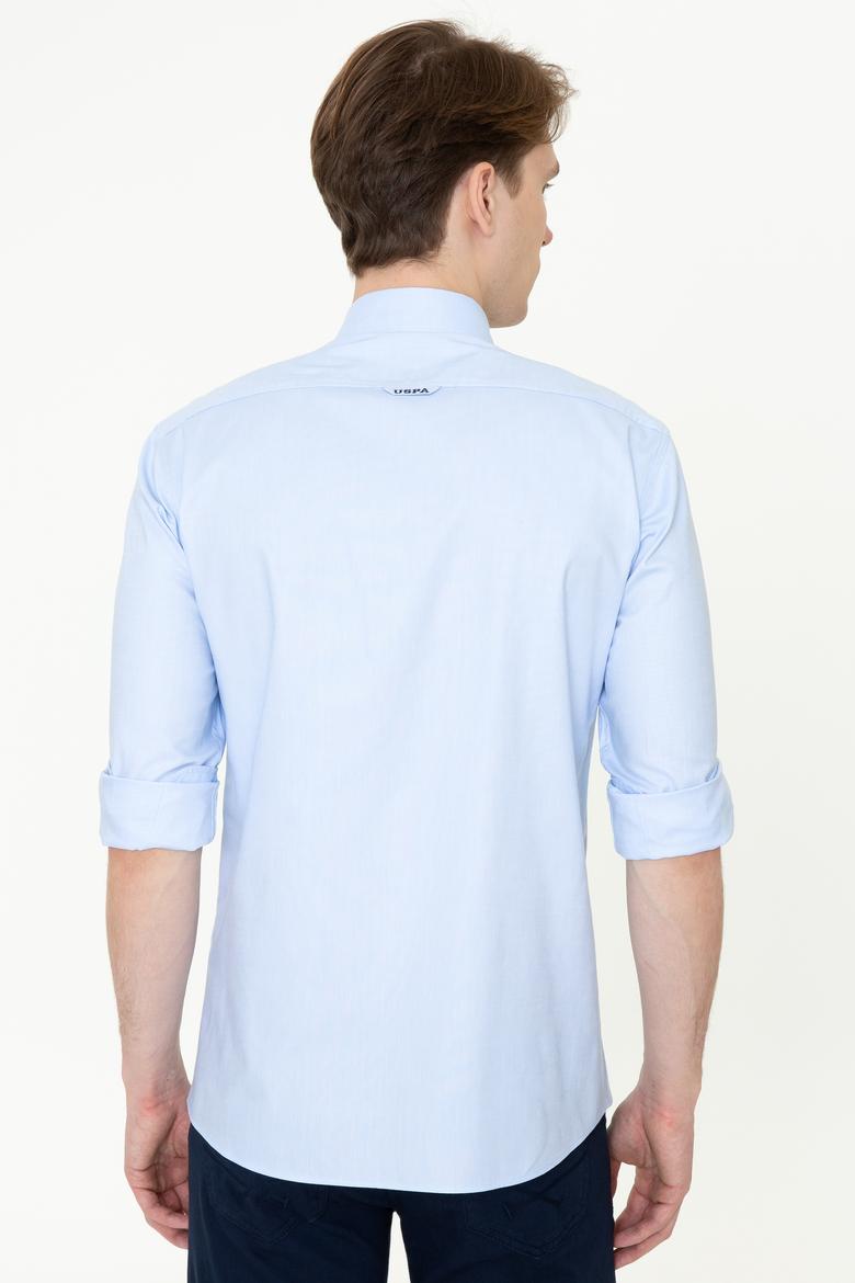 Erkek Açık Mavi Uzun Kollu Basic Gömlek - 50249521002