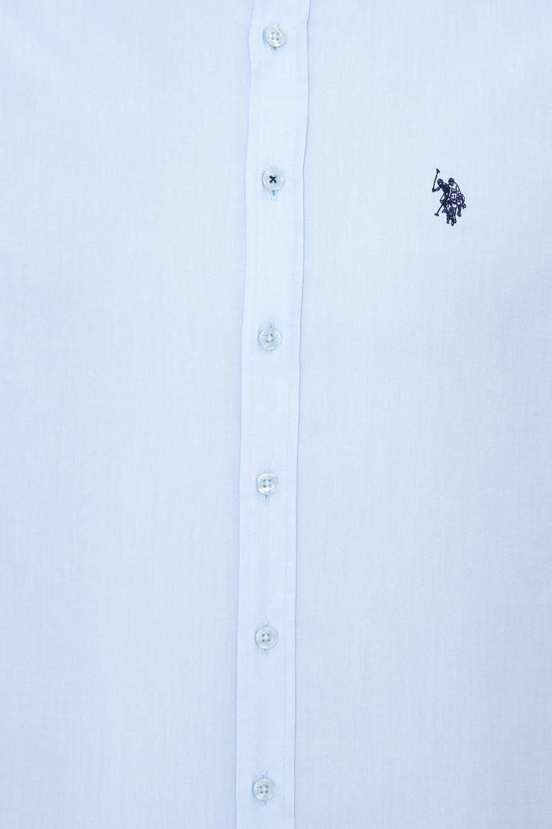 Erkek Açık Mavi Uzun Kollu Basic Gömlek - 50249521002