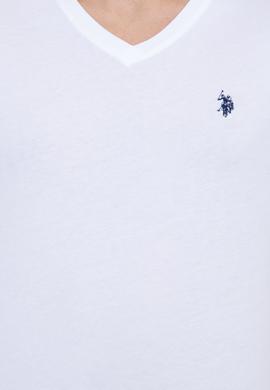 Erkek Beyaz Basic Bisiklet Yaka Tişört - 50249152001