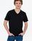 Erkek Siyah Bisiklet Yaka Basic T-Shirt