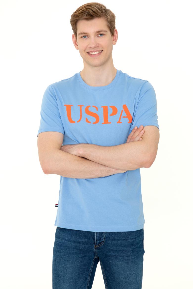 Erkek Koyu Mavi Basic Bisiklet Yaka Tişört - 50248569029