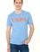 Erkek Koyu Mavi Basic Bisiklet Yaka Tişört