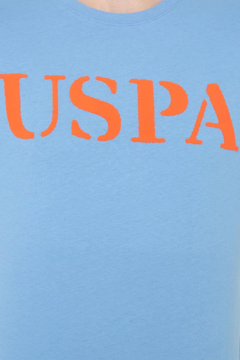 Erkek Koyu Mavi Basic Bisiklet Yaka Tişört - 50248569029