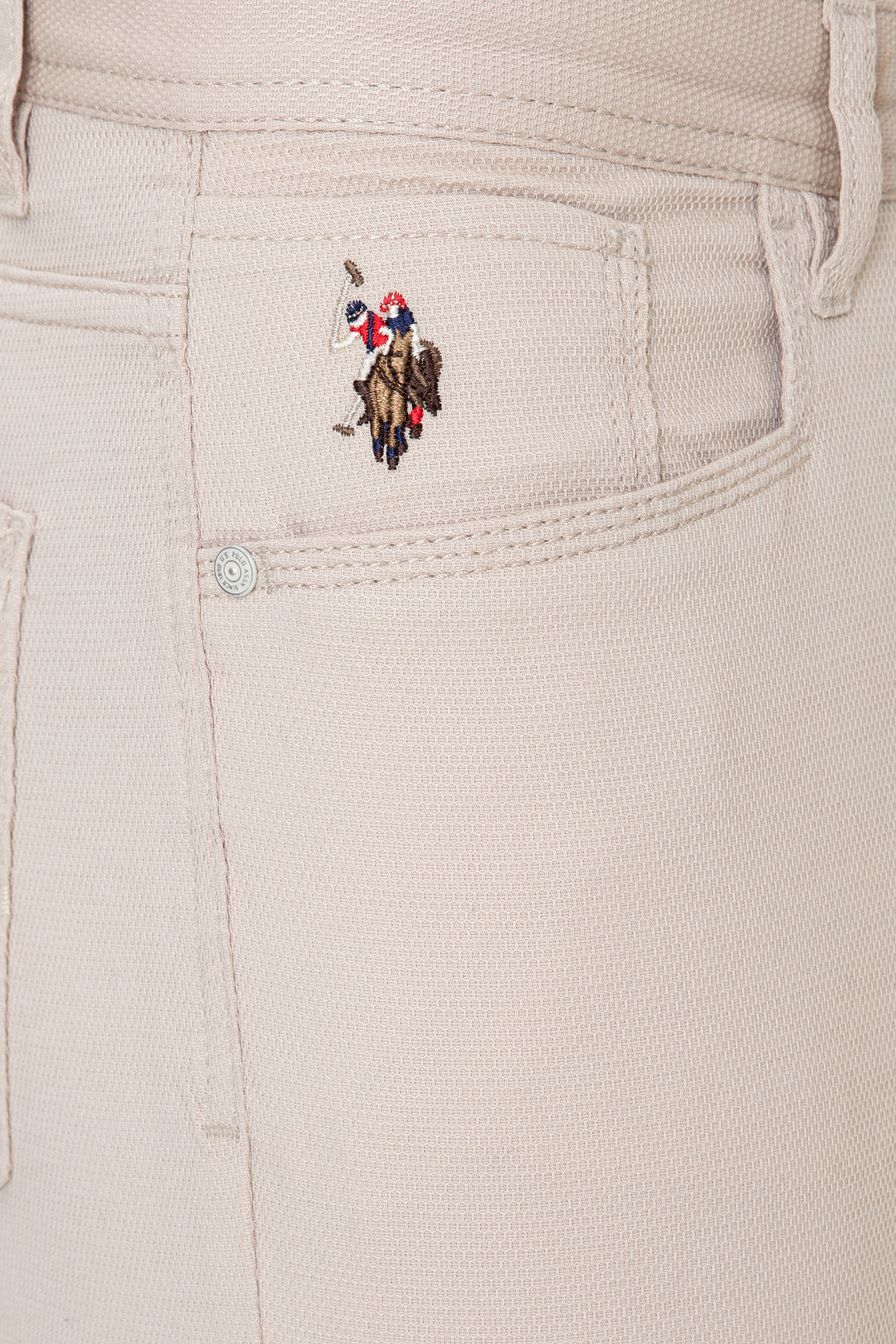 Erkek Slim Fit Bej Kanvas Pantolon - Image 5