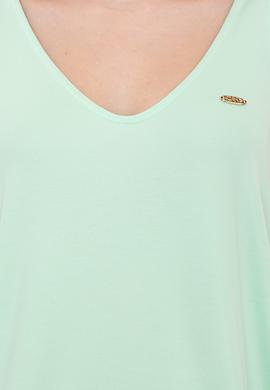 Kadın Mint Kolsuz Tişört - 50248910013