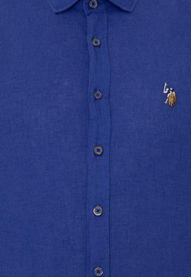 Erkek Mavi Uzun Kollu Basic Gömlek - 50246466096