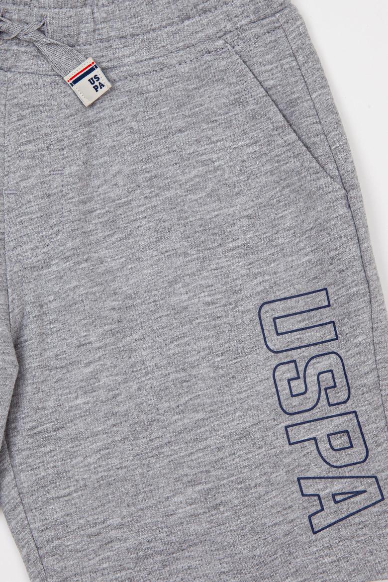 Çocuk Gri Melanj Örme Şort - 50248948012