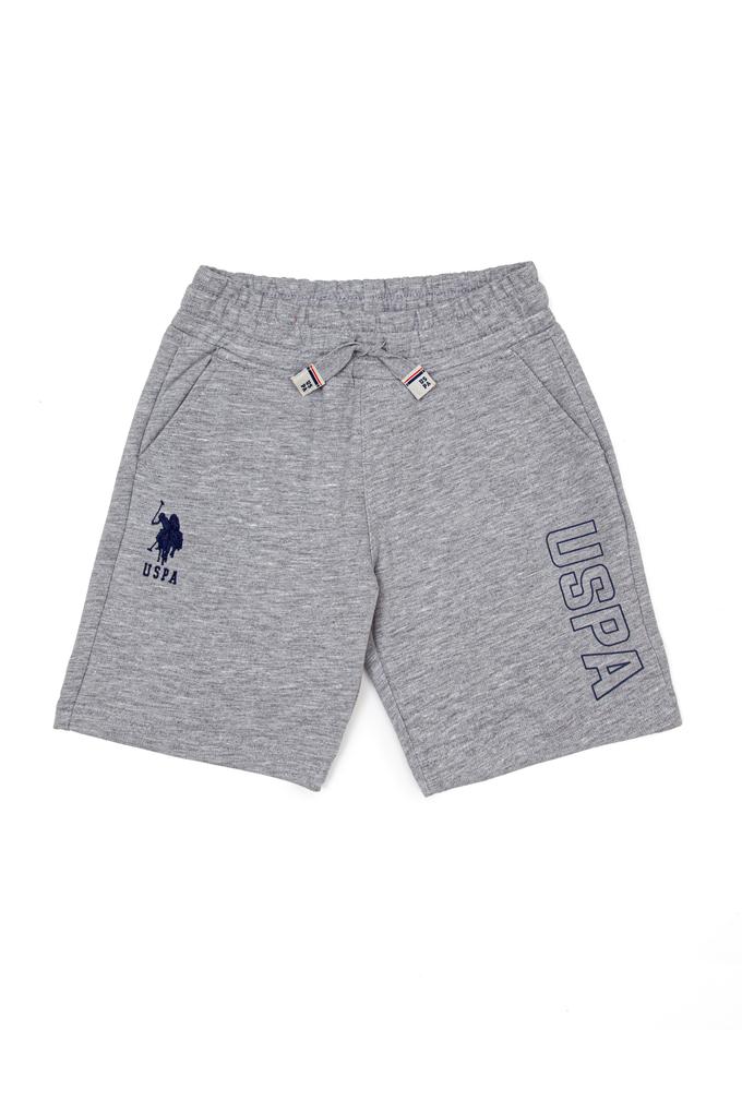 Çocuk Gri Melanj Örme Şort