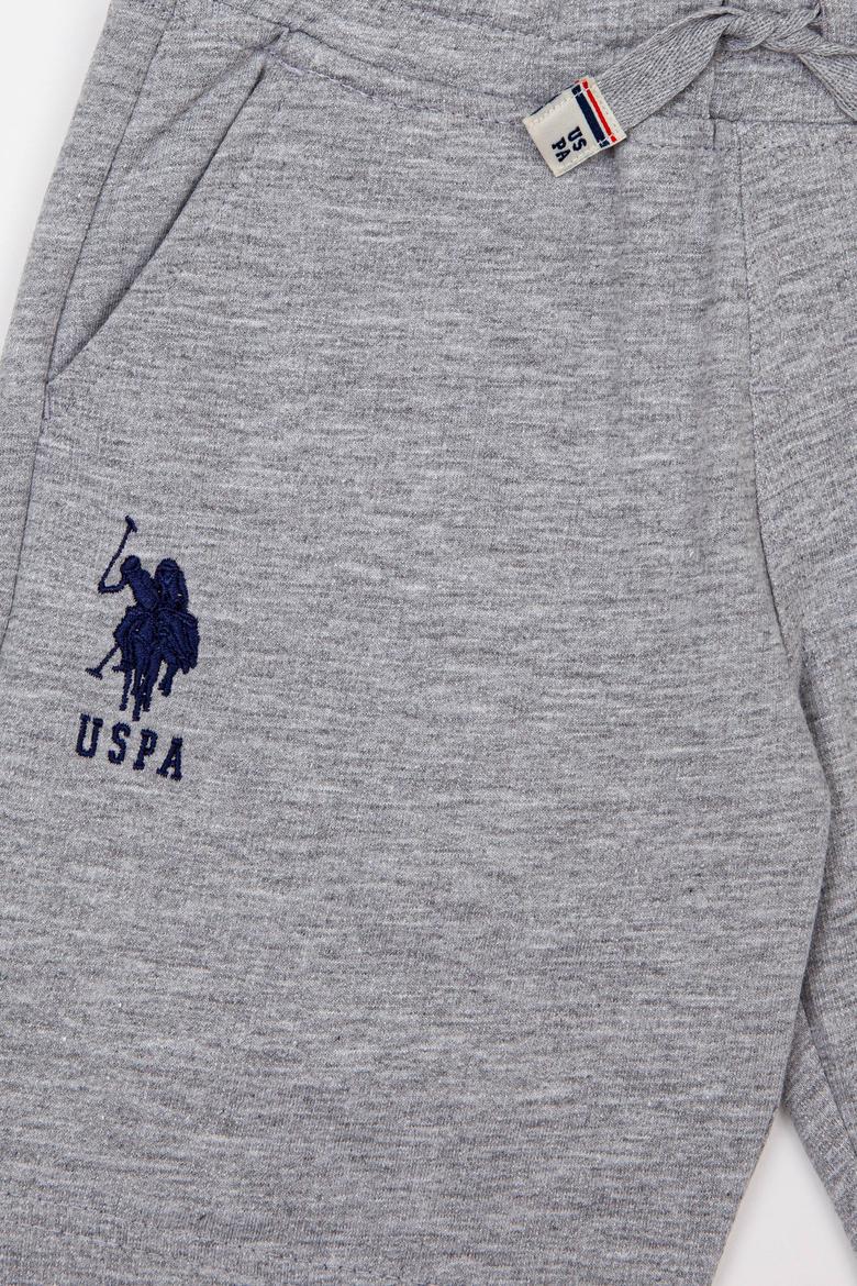 Çocuk Gri Melanj Örme Şort - 50248948012