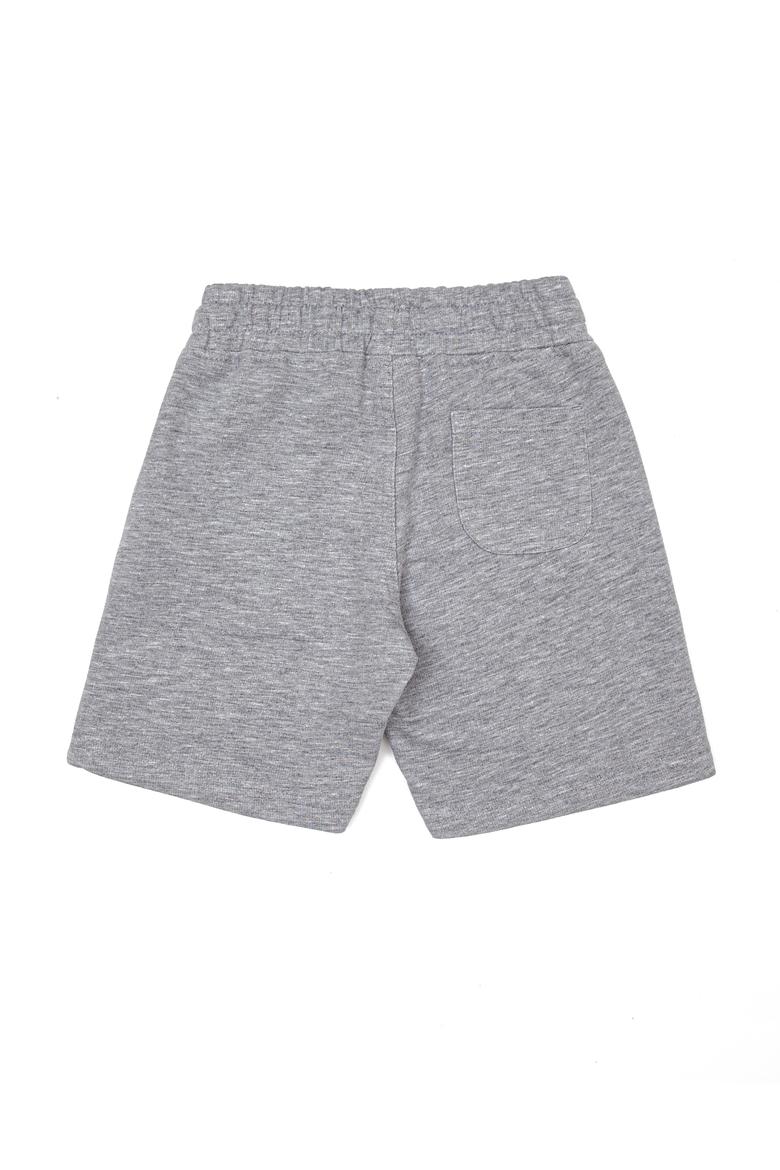 Çocuk Gri Melanj Örme Şort - 50248948012