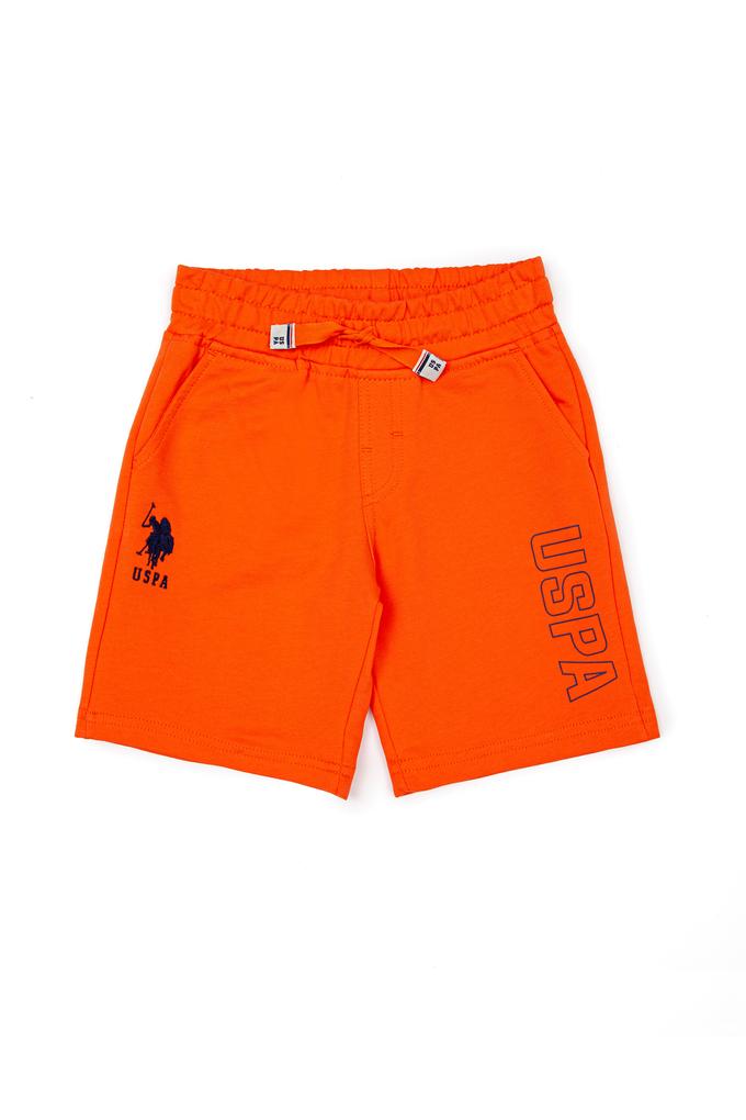 Çocuk Turuncu Örme Şort