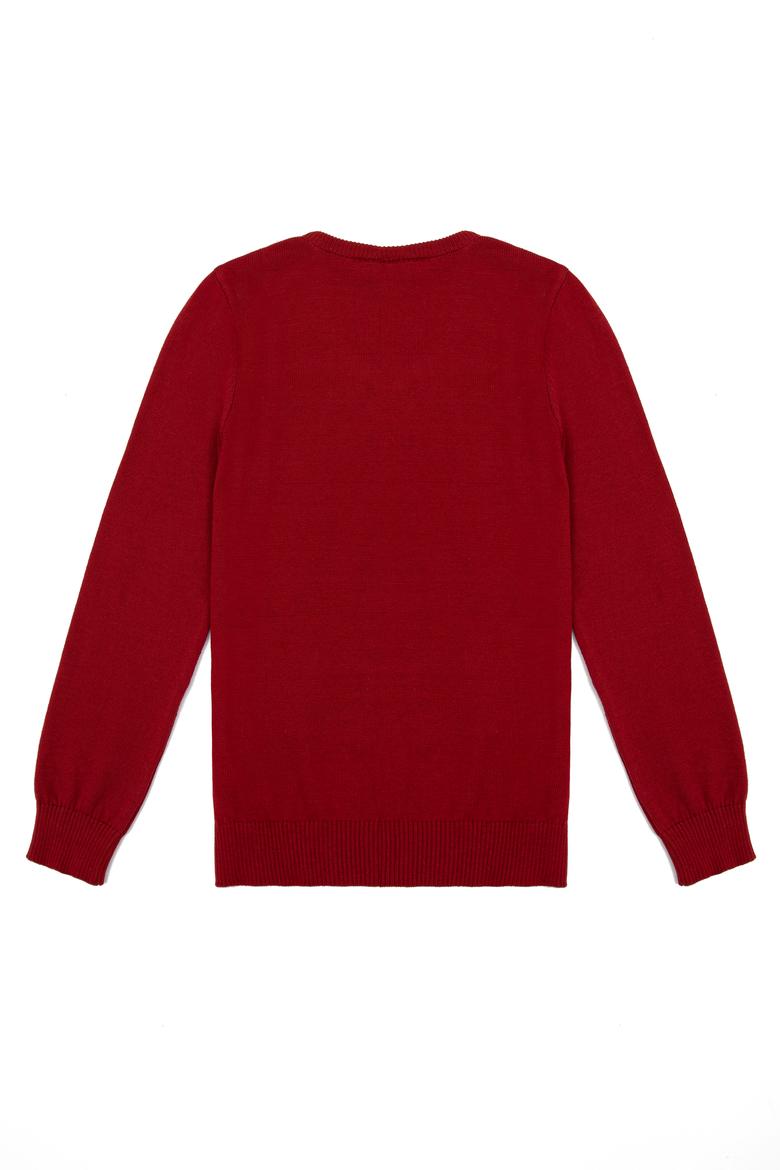 Kız Çocuk Kırmızı Kazak - 50237168040