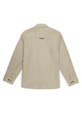 Erkek Çocuk Koyu Haki Uzun Kollu Basic Gömlek - 50247649092