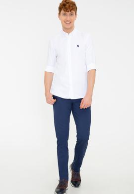 Erkek Beyaz Gömlek Uzunkol Basic - 50249786016