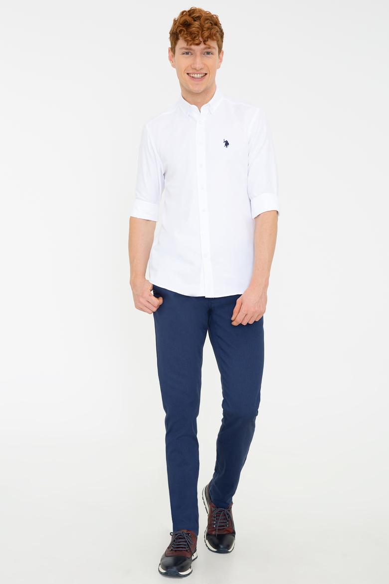 Erkek Beyaz Gömlek Uzunkol Basic - 50249786016