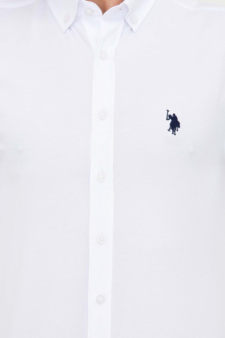 Erkek Beyaz Gömlek Uzunkol Basic - 50249786016