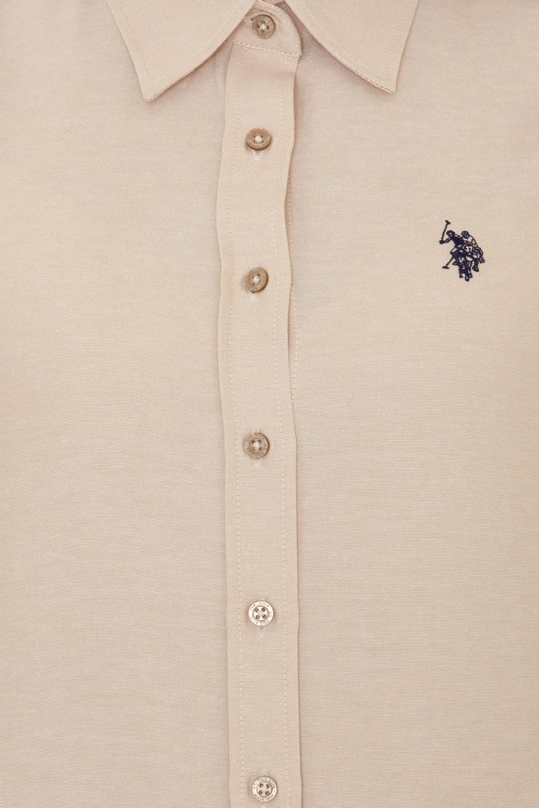 Kadın Camel Uzun Kollu Basic Gömlek - 50249850062