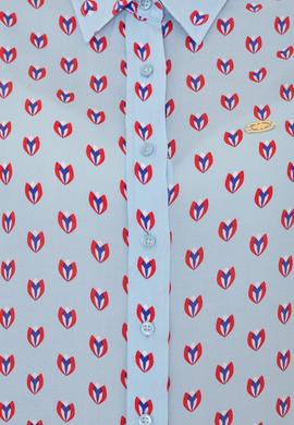 Kadın Açık Mavi Uzun Kollu Gömlek - 50249535002