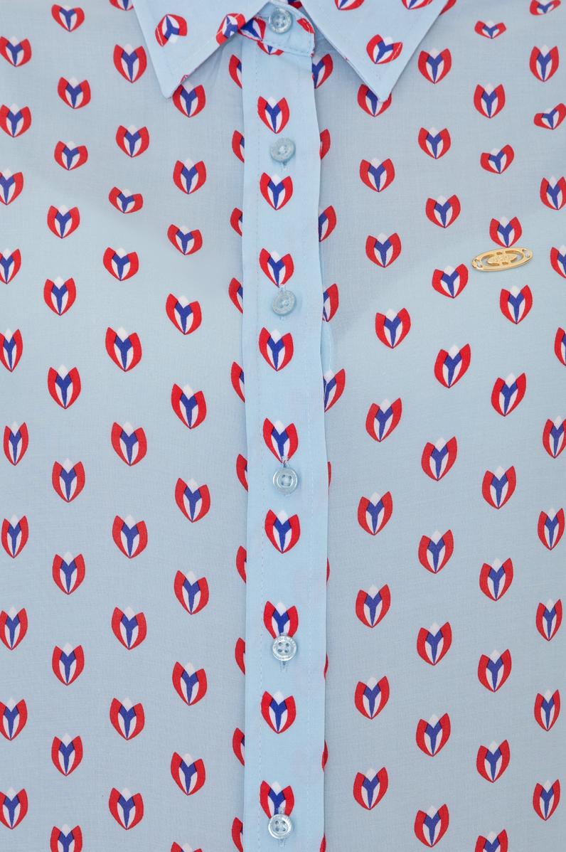 Kadın Açık Mavi Uzun Kollu Gömlek