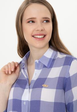 Kadın Mavi Uzun Kollu Gömlek - 50251758002