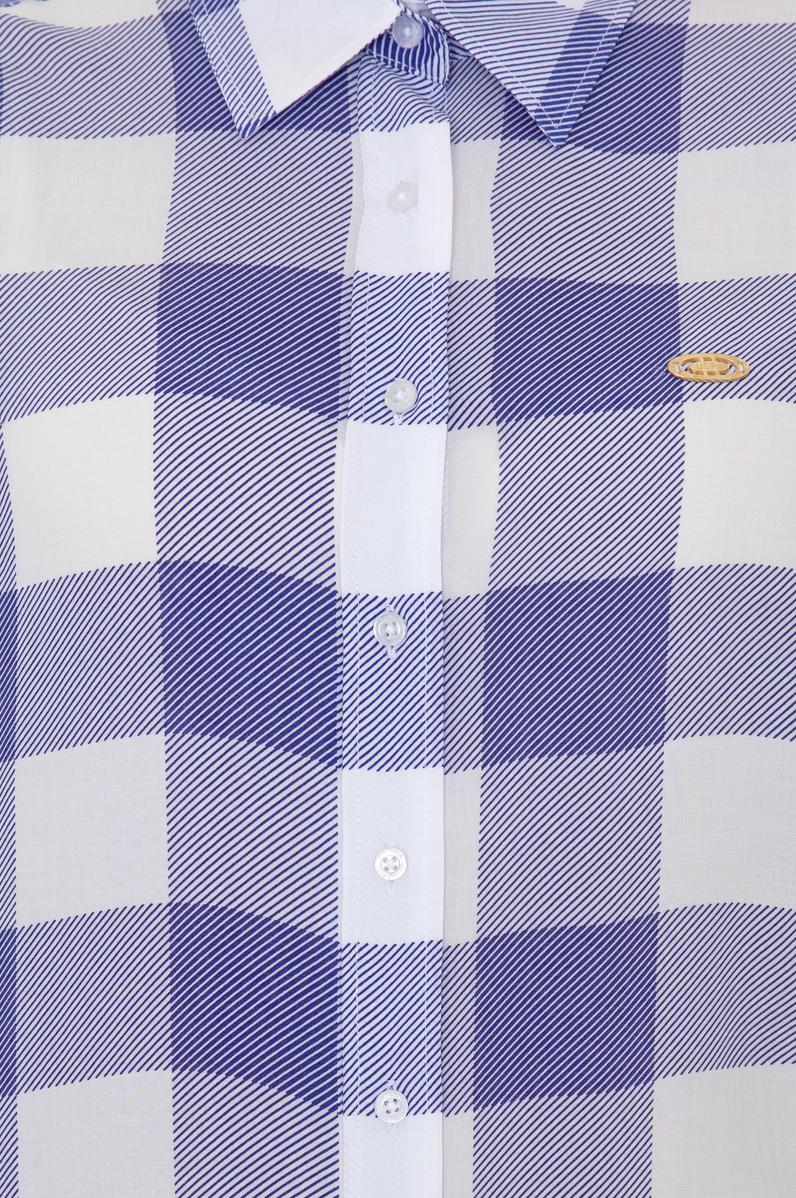 Kadın Mavi Uzun Kollu Gömlek