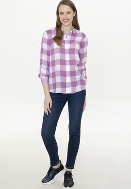 Kadın Menekşe Uzun Kollu Gömlek - 50251758012