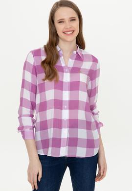 Kadın Menekşe Uzun Kollu Gömlek - 50251758012