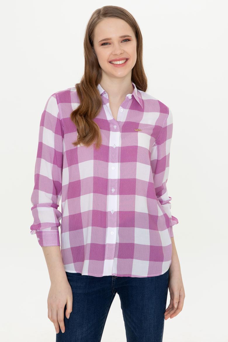Kadın Menekşe Uzun Kollu Gömlek
