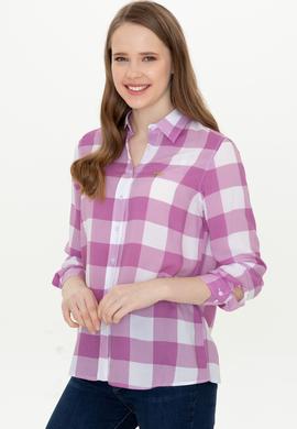 Kadın Menekşe Uzun Kollu Gömlek - 50251758012