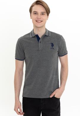 Erkek Antrasit Melanj Basic Tişört - 50247371091