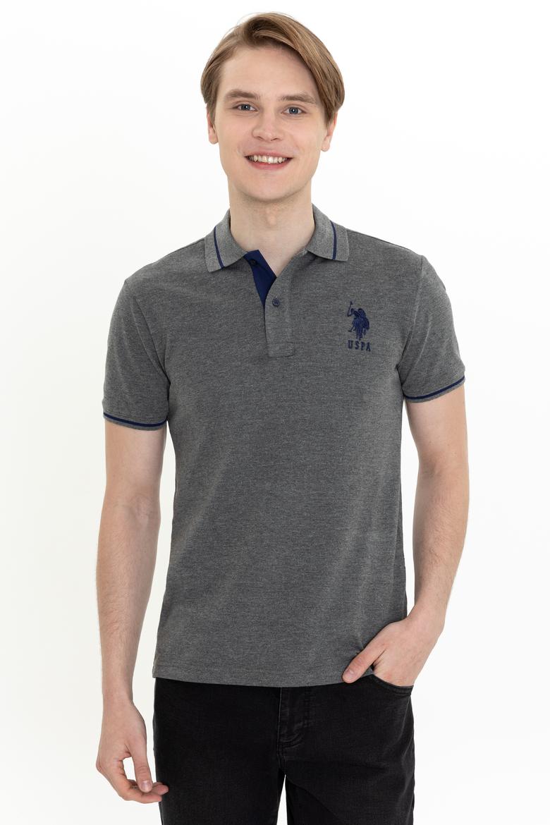 Erkek Antrasit Melanj Basic Tişört