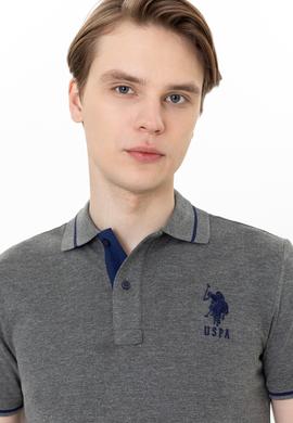 Erkek Antrasit Melanj Basic Tişört - 50247371091