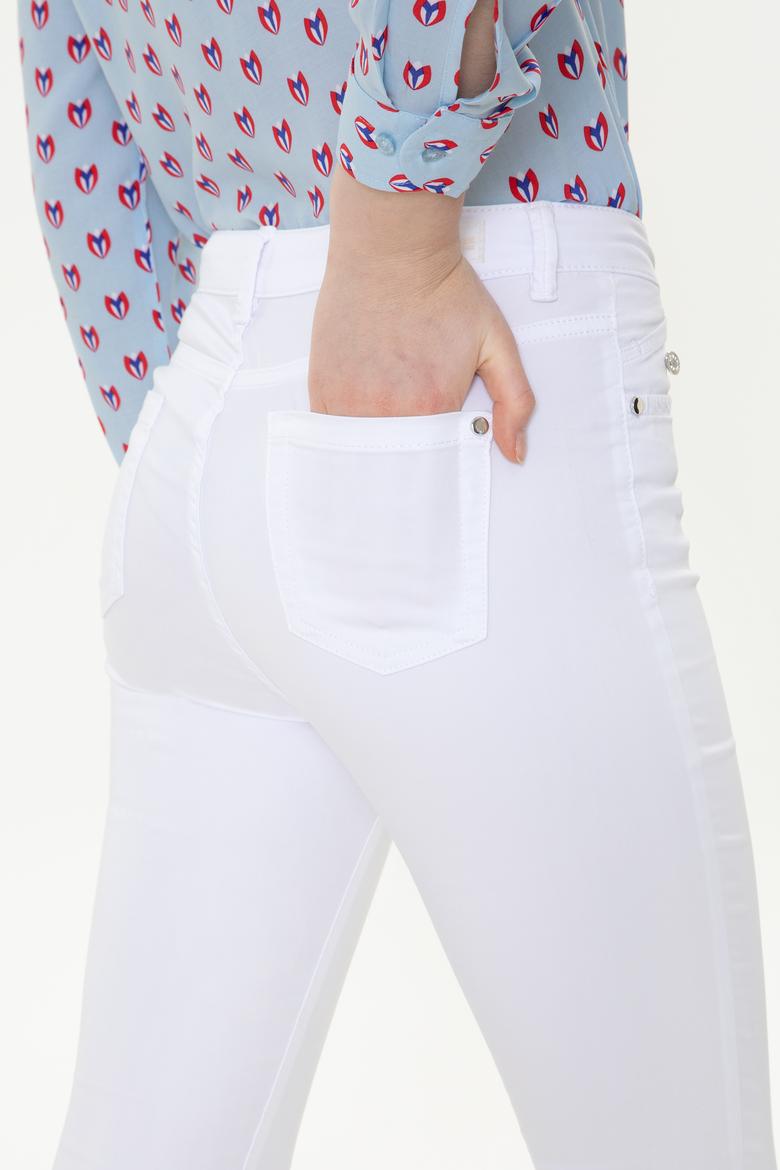 Kadın Beyaz Pantolon - 50249844010