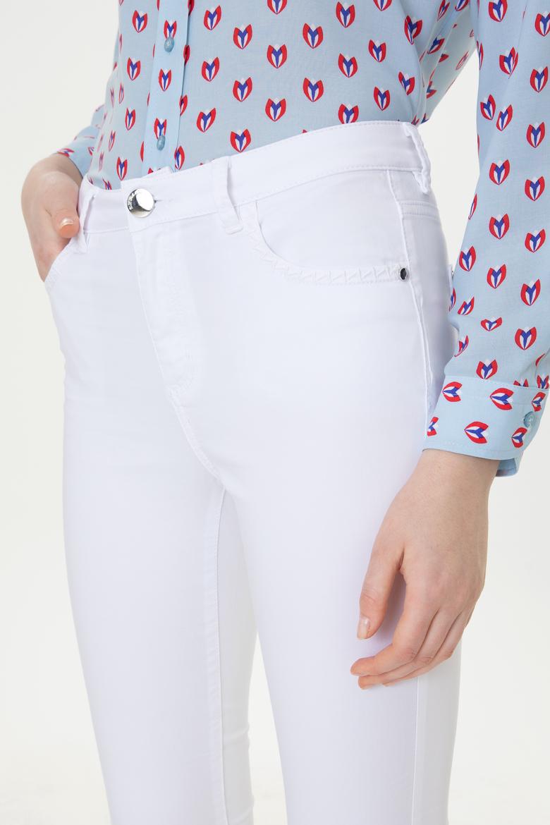 Kadın Beyaz Pantolon - 50249844010
