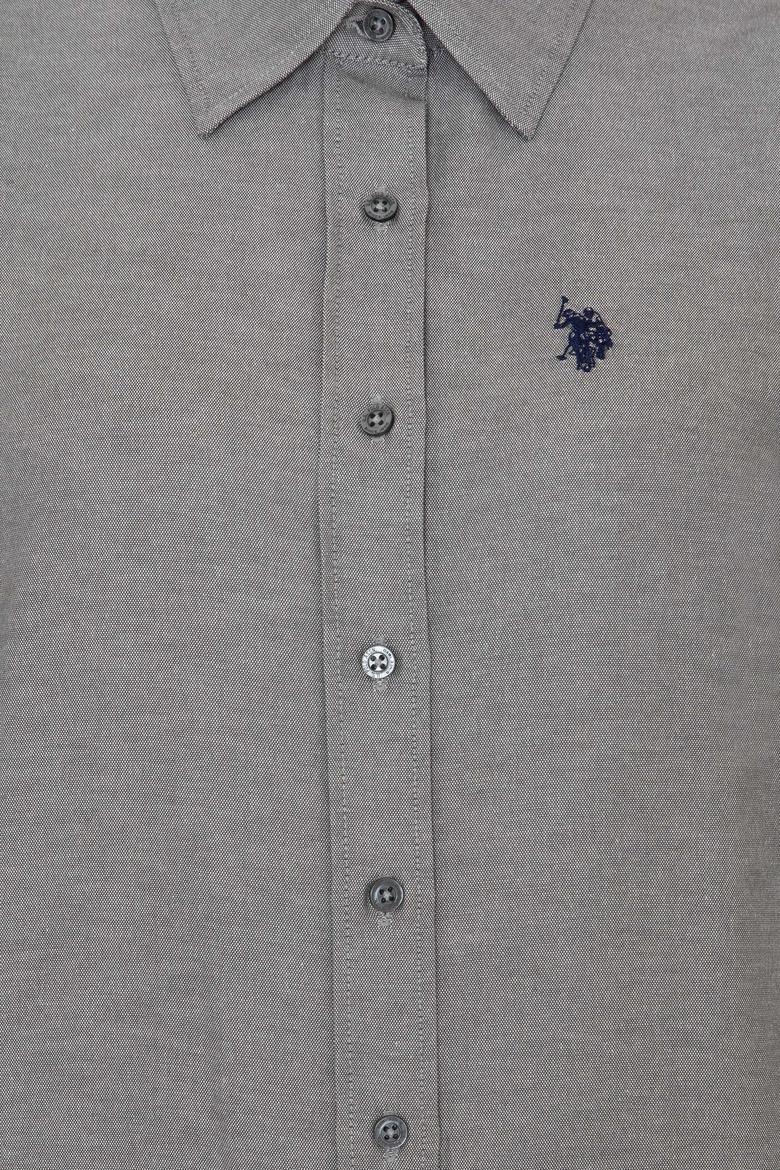 Kadın Antrasit Uzun Kollu Basic Gömlek - 50253658094