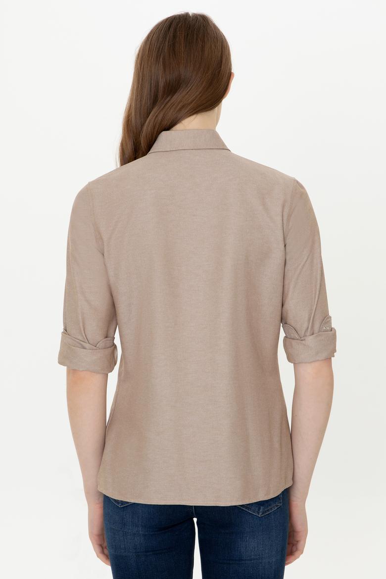 Kadın Coconut Uzun Kollu Basic Gömlek - 50253658109