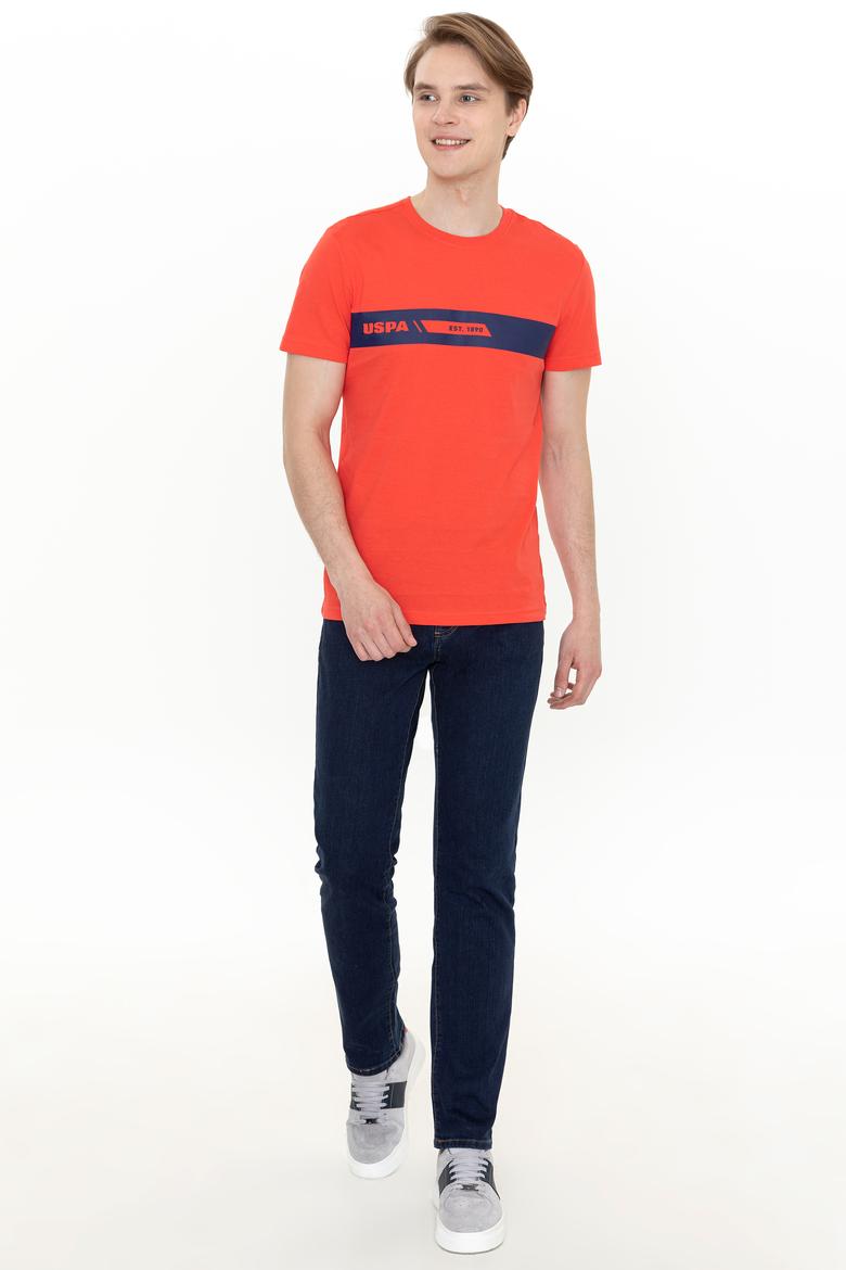 Erkek Kırmızı Bisiklet Yaka Tişört - 50247327177