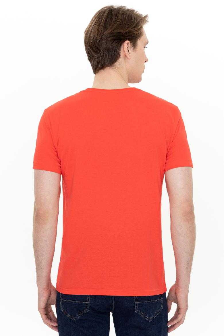 Erkek Kırmızı Bisiklet Yaka Tişört - 50247327177