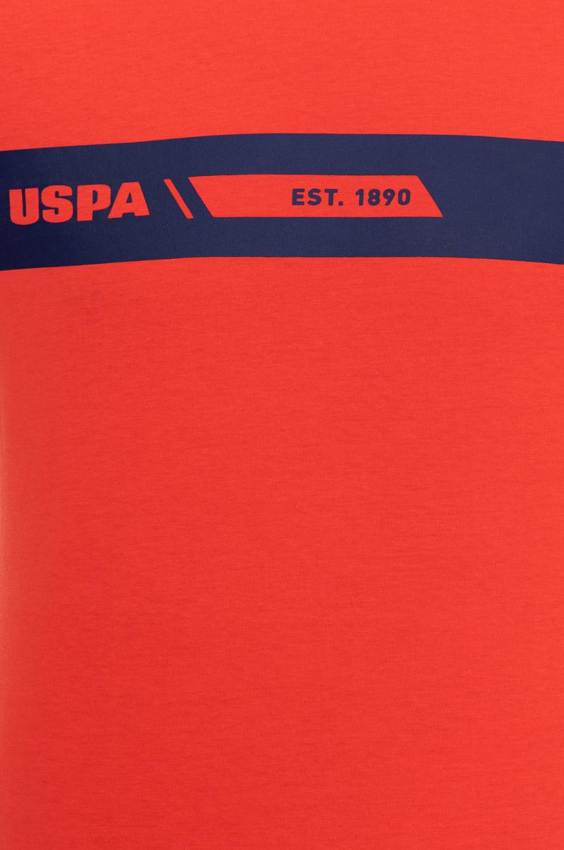 Erkek Kırmızı Bisiklet Yaka T-Shirt