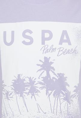 Erkek Lila Bisiklet Yaka Tişört - 50246118036