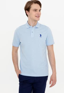 Erkek Açık Mavi Polo Yaka Tişört - 50249157007