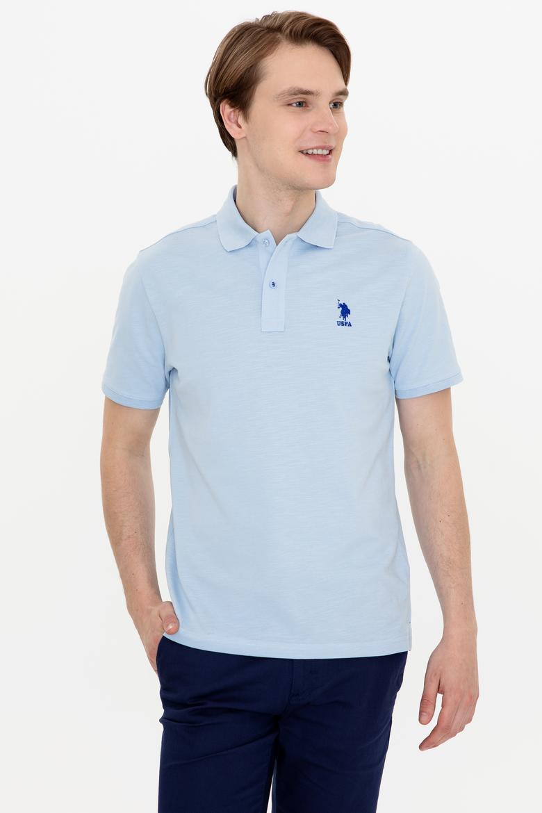 Erkek Açık Mavi Polo Yaka Tişört - 50249157007