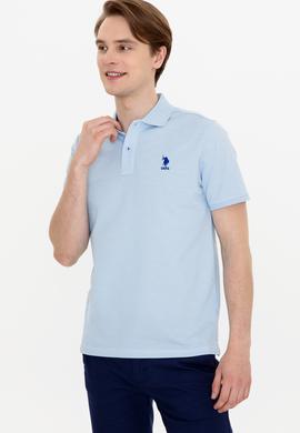 Erkek Açık Mavi Polo Yaka Tişört - 50249157007