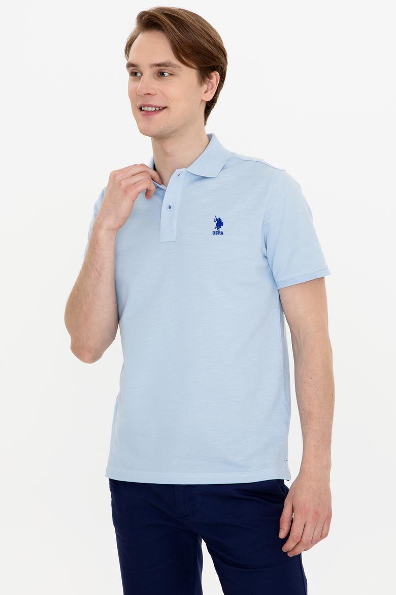 Erkek Açık Mavi Polo Yaka Tişört - 50249157007