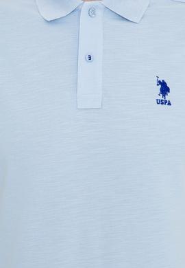 Erkek Açık Mavi Polo Yaka Tişört - 50249157007