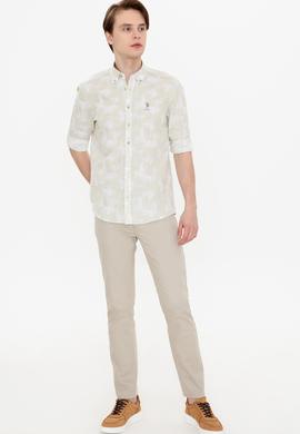 Erkek Haki Uzun Kollu Gömlek - 50249578006