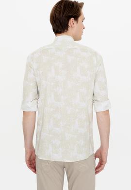 Erkek Haki Uzun Kollu Gömlek - 50249578006