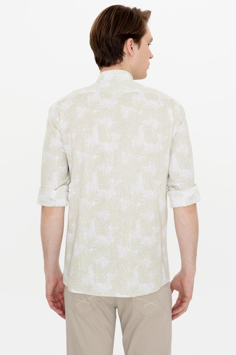 Erkek Haki Uzun Kollu Gömlek - 50249578006